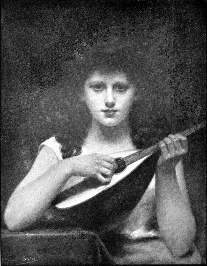 Ragazza col mandolino